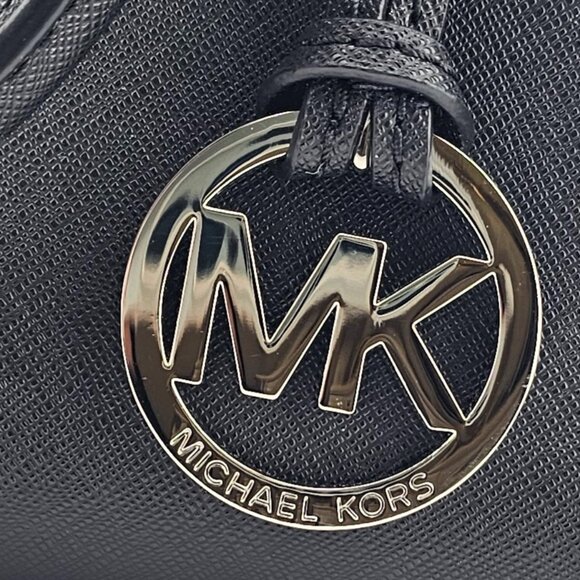 Michael Kors Dillon Microstud Crossbody Satchel Bag Black - Picture 11 of 12